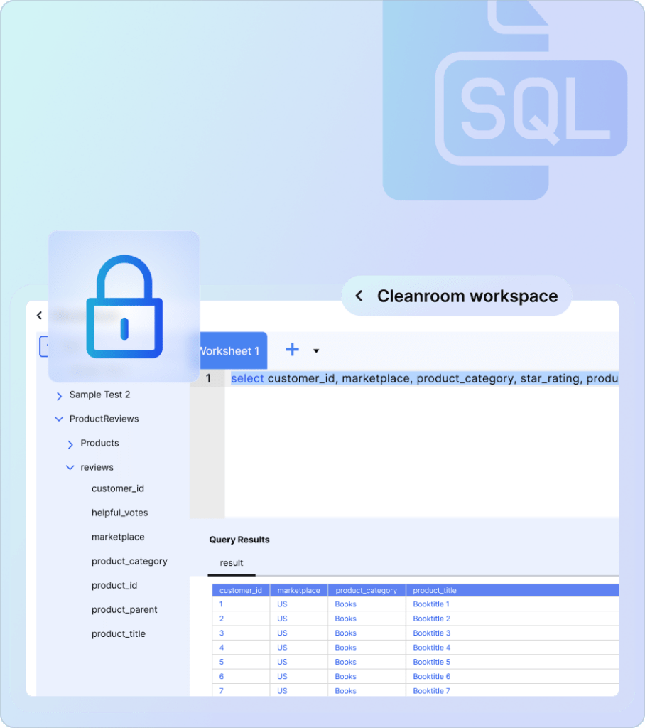 efficient SQL Cleanroom Workspace Solution